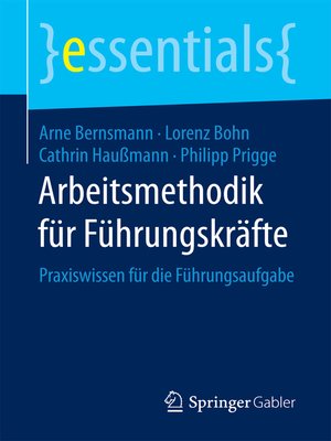 cover image of Arbeitsmethodik für Führungskräfte